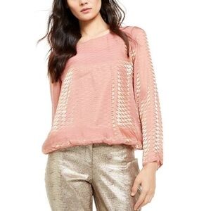 Alfani Metallic Bubble Top